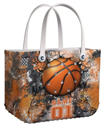 Bucket Tote Bag, Limited Edition Bogg Bag, Beach Bag Custom Your Basketball Vibes