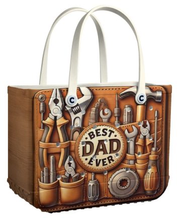 Bucket Tote Bag, Limited Edition Bogg Bag, Beach Bag Mr. Handy Dad