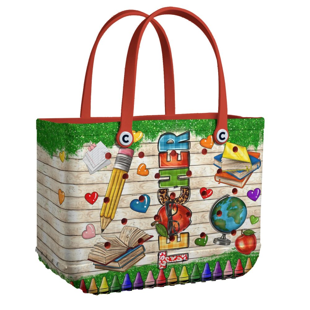Bucket Tote Bag, Limited Edition Bogg Bag, Beach Bag Apple Of My Class