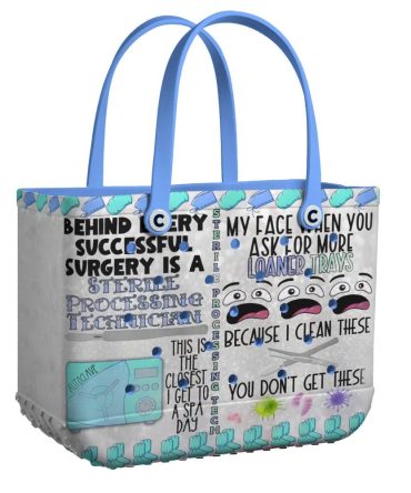 Bucket Tote Bag, Limited Edition Bogg Bag, Beach Bag Sterile Processing Tech