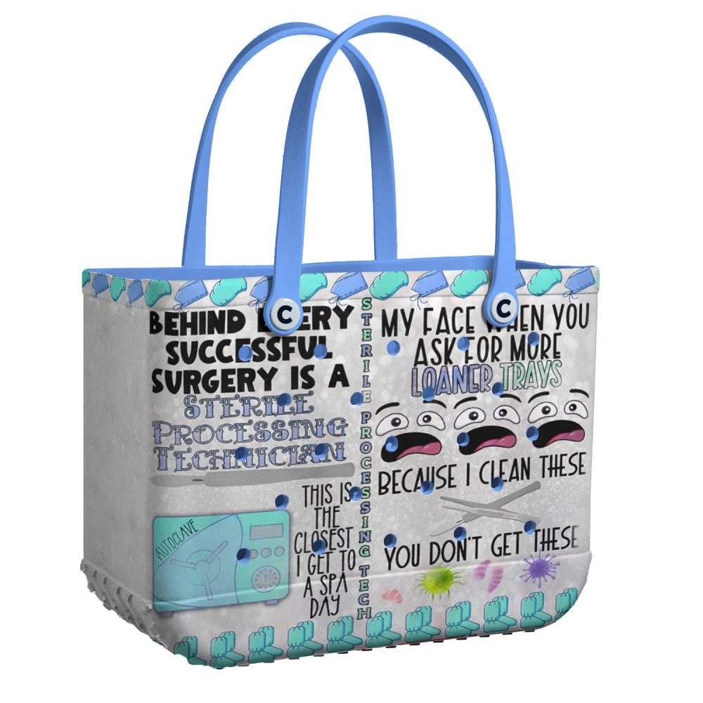 Bucket Tote Bag, Limited Edition Bogg Bag, Beach Bag Sterile Processing Tech