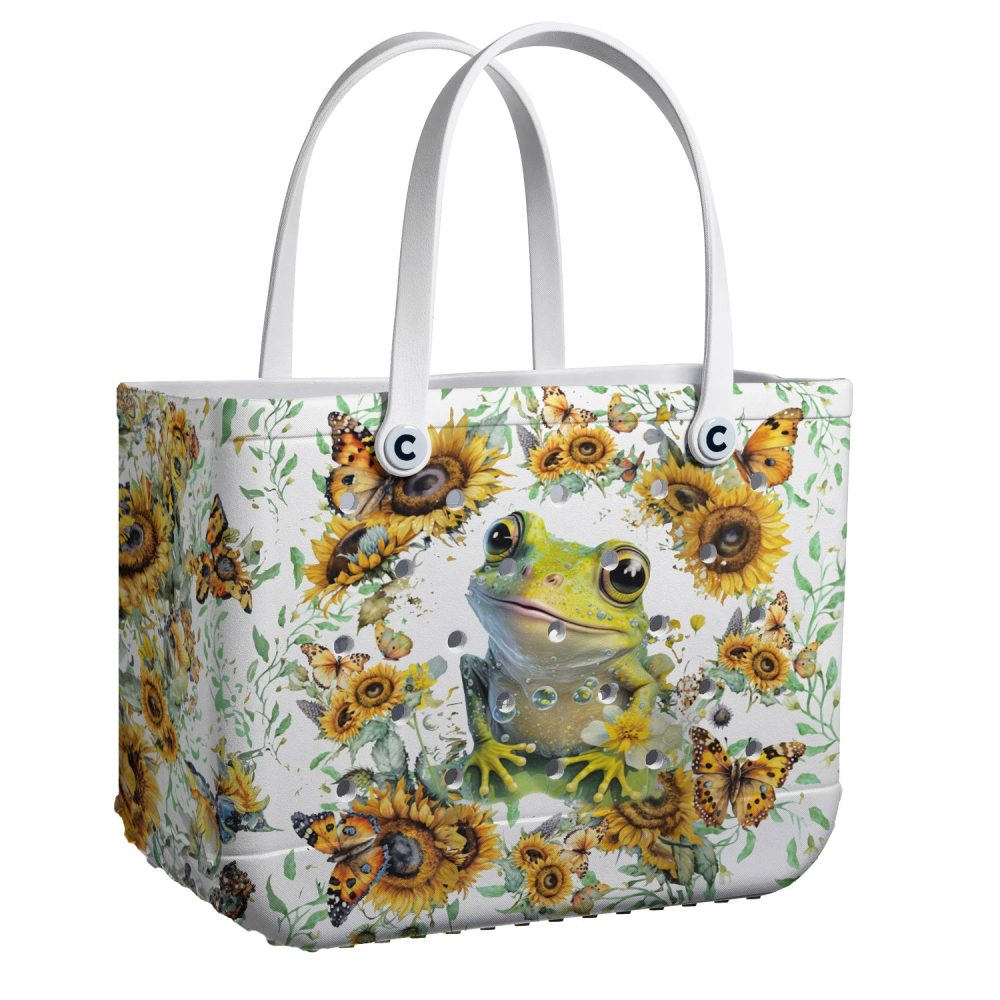 Bucket Tote Bag, Limited Edition Bogg Bag, Beach Bag Lily & Light