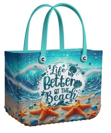 Bucket Tote Bag, Limited Edition Bogg Bag, Beach Bag Life Is Better At The Beach