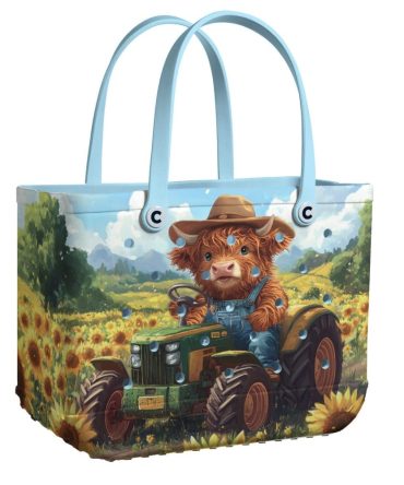 Bucket Tote Bag, Limited Edition Bogg Bag, Beach Bag Farmer Highlander