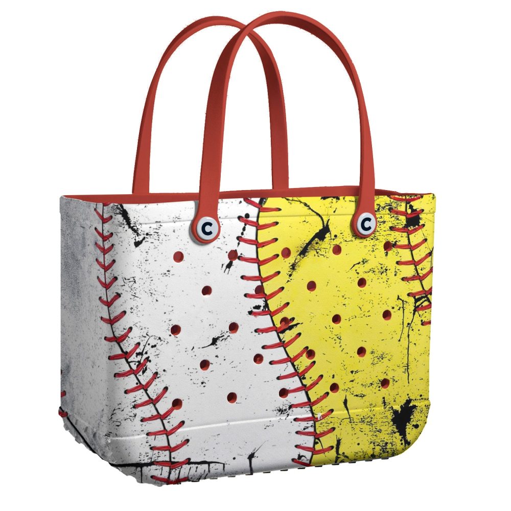 Stylish Baseball Softball Tote Bag - Durable, Sporty Design For Fans & Players