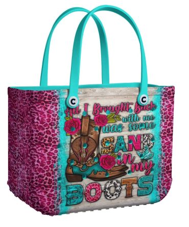 Bucket Tote Bag, Limited Edition Bogg Bag, Beach Bag Sand In My Boots