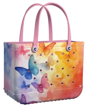 Bucket Tote Bag, Limited Edition Bogg Bag, Beach Bag Dreamy Flight