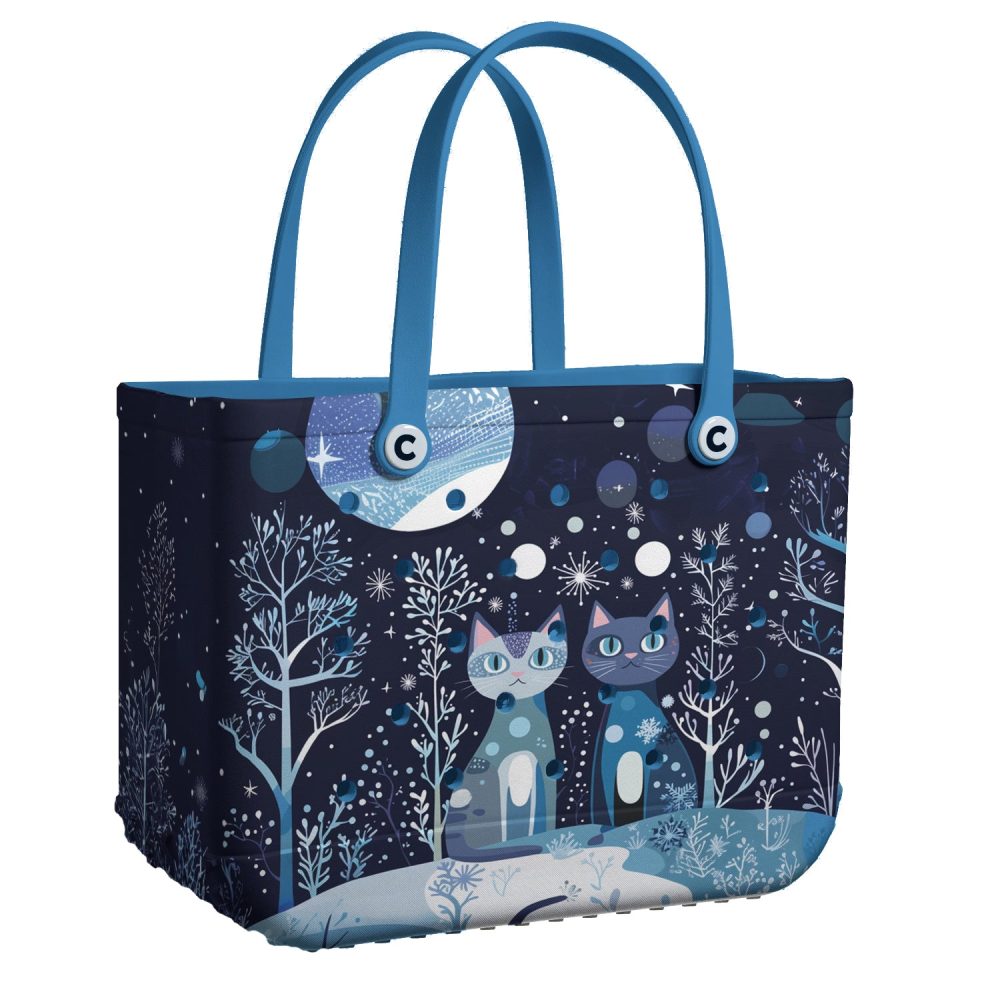 Bucket Tote Bag, Limited Edition Bogg Bag, Beach Bag Starry Companions