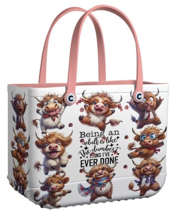 Bucket Tote Bag, Limited Edition Bogg Bag, Beach Bag No More Grown-Up