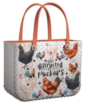 Charming Chicken-Themed Tote Bag - Perfect For Farm Lovers & Unique Style Seekers!