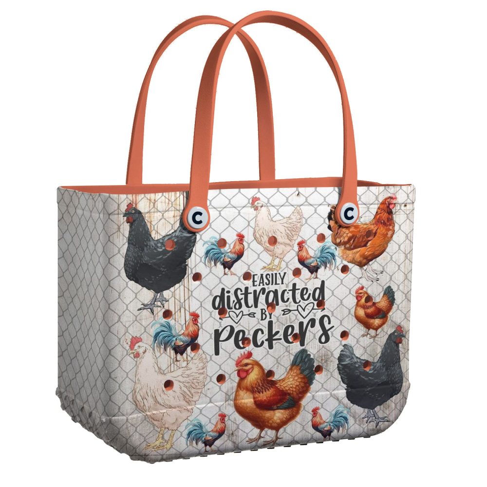 Charming Chicken-Themed Tote Bag - Perfect For Farm Lovers & Unique Style Seekers!