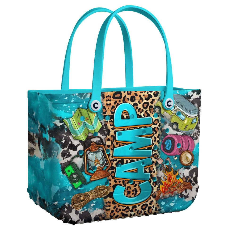 Bucket Tote Bag, Limited Edition Bogg Bag, Beach Bag Map, Match, Move!