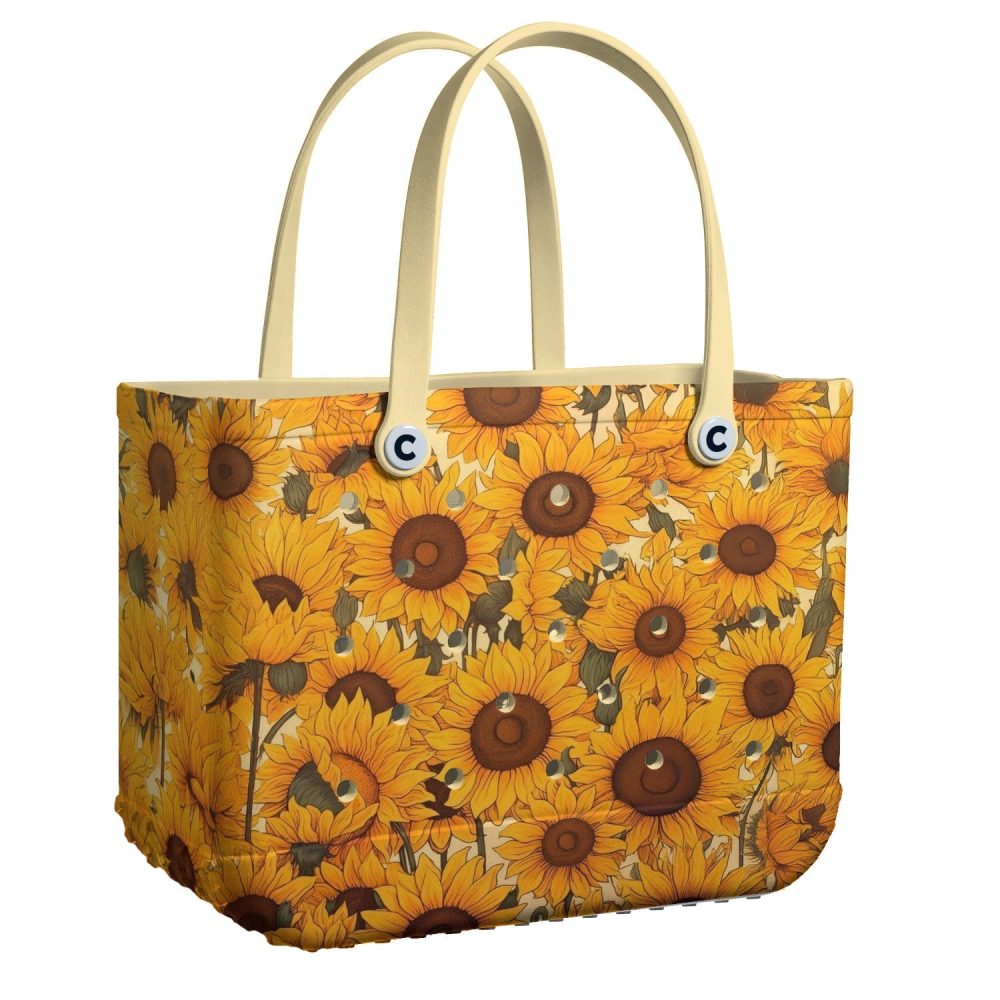 Vibrant Sunflower Tote Bag - Stylish, Durable, Eco-Friendly Shopper For Everyday Use