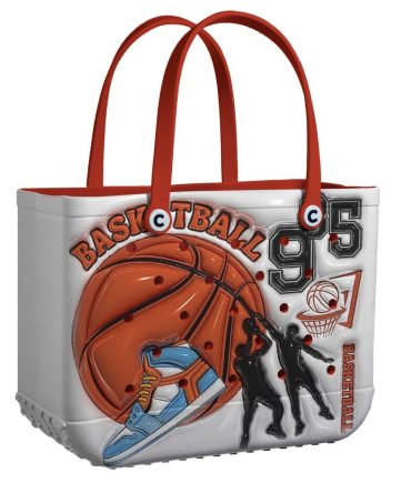 Bucket Tote Bag, Limited Edition Bogg Bag, Beach Bag Inflated Basketball