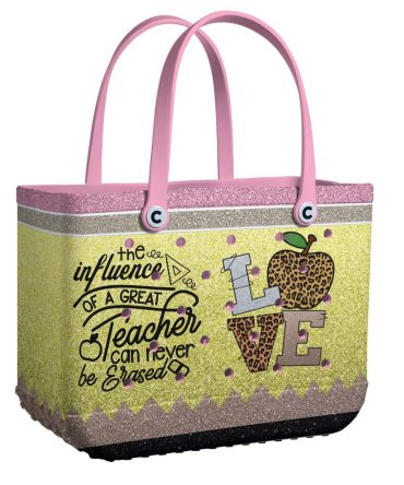 Bucket Tote Bag, Limited Edition Bogg Bag, Beach Bag Wild About Teaching