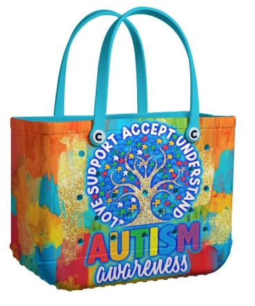 Bucket Tote Bag, Limited Edition Bogg Bag, Beach Bag Color My World