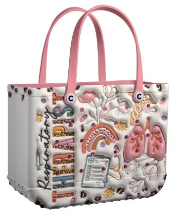 Bucket Tote Bag, Limited Edition Bogg Bag, Beach Bag Respiratory Rebel