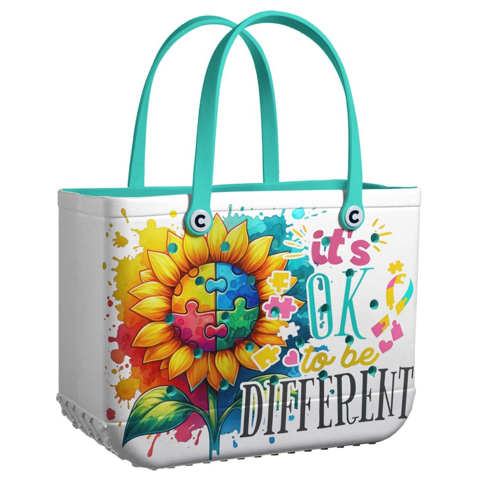 Bucket Tote Bag, Limited Edition Bogg Bag, Beach Bag Sunflower Diversity
