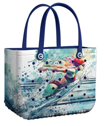 Bucket Tote Bag, Limited Edition Bogg Bag, Beach Bag Swimmer