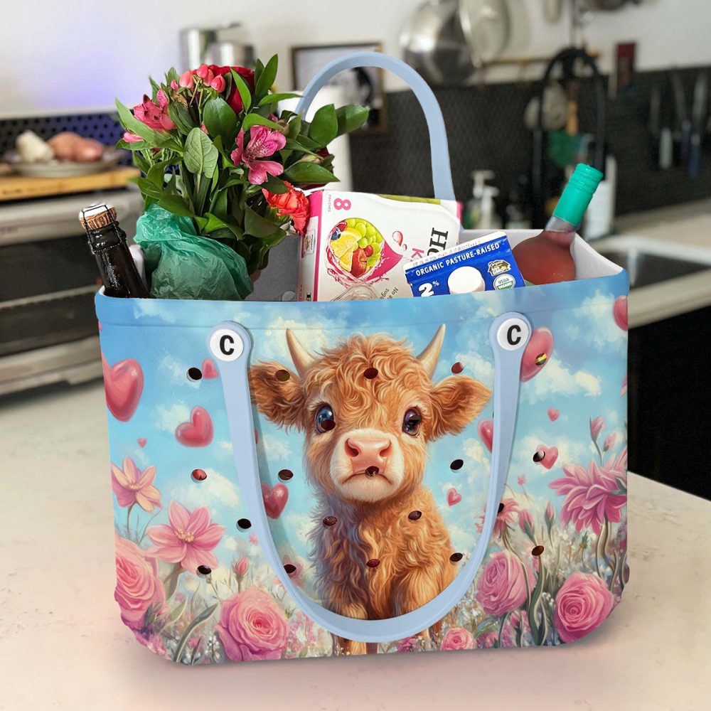 Bucket Tote Bag, Limited Edition Bogg Bag, Beach Bag Turn Up The Love - Image 2