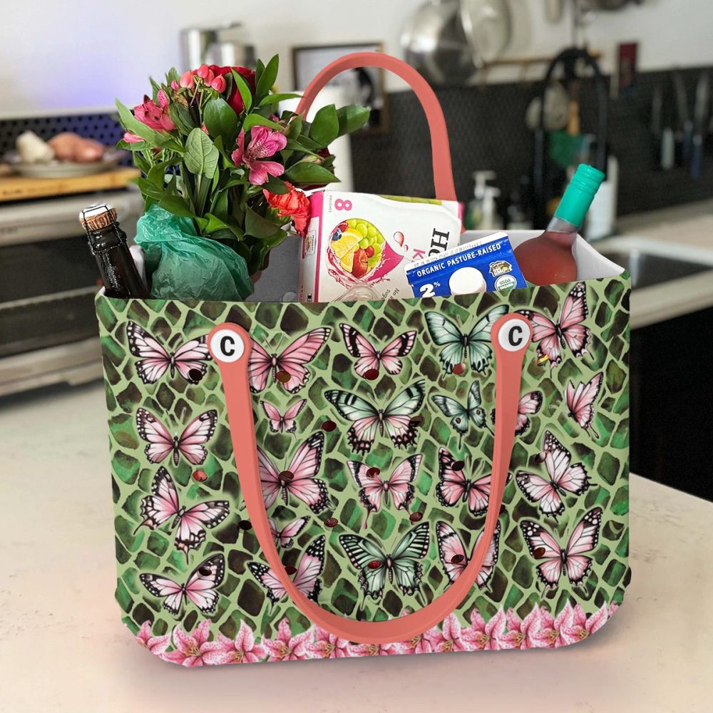 Bucket Tote Bag, Limited Edition Bogg Bag, Beach Bag Wings Of The Wild - Image 3