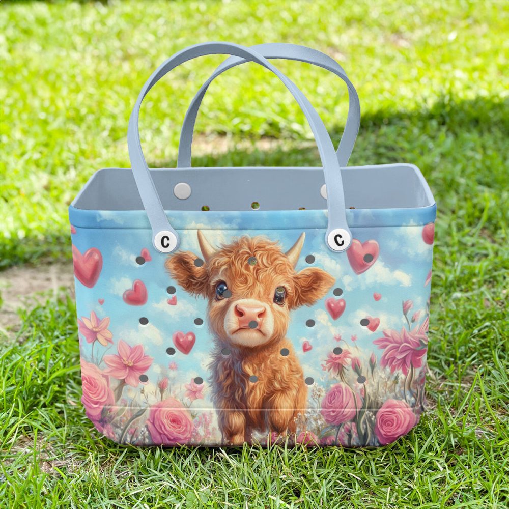 Bucket Tote Bag, Limited Edition Bogg Bag, Beach Bag Turn Up The Love - Image 4