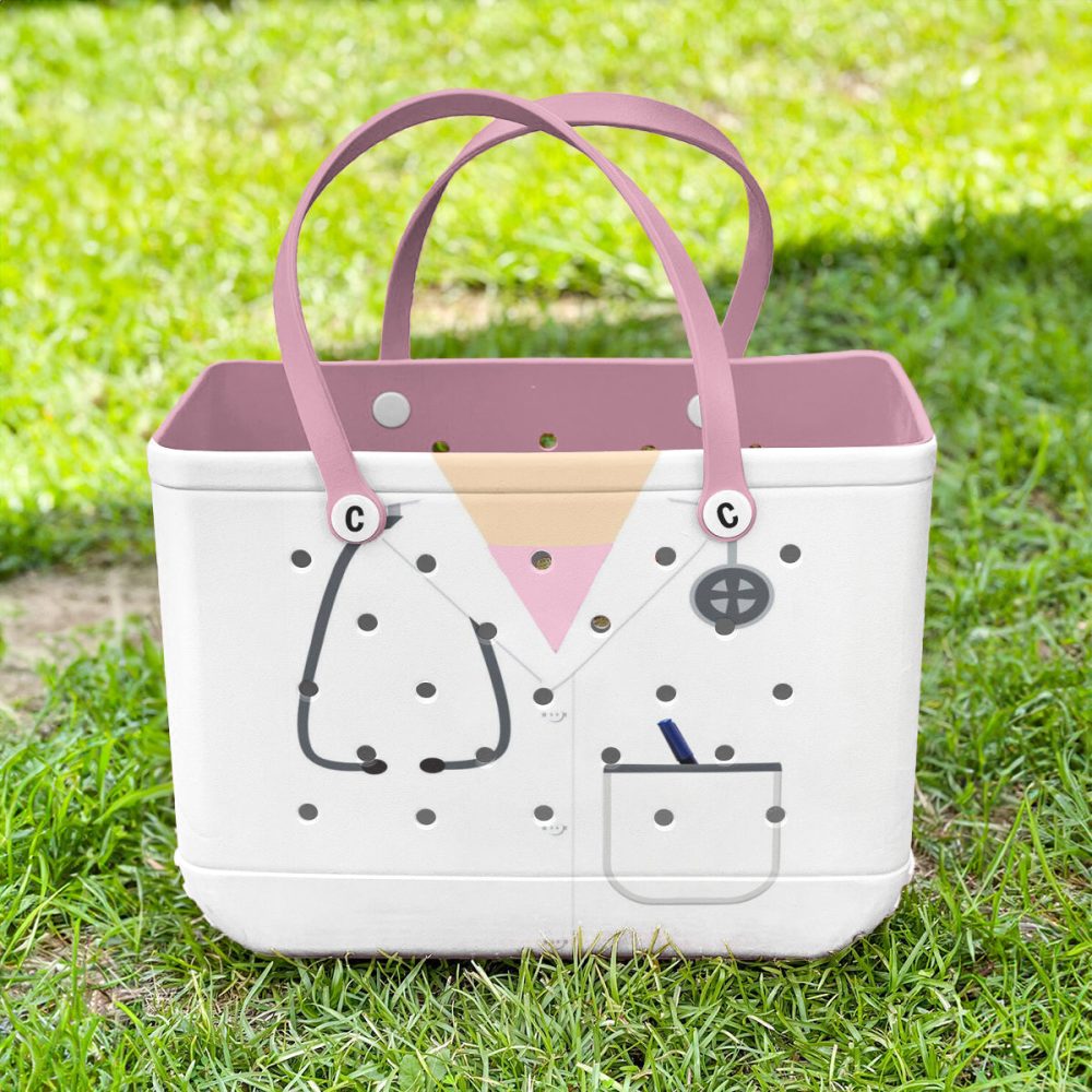 Bucket Tote Bag, Limited Edition Bogg Bag, Beach Bag Medical Heroes - Image 3