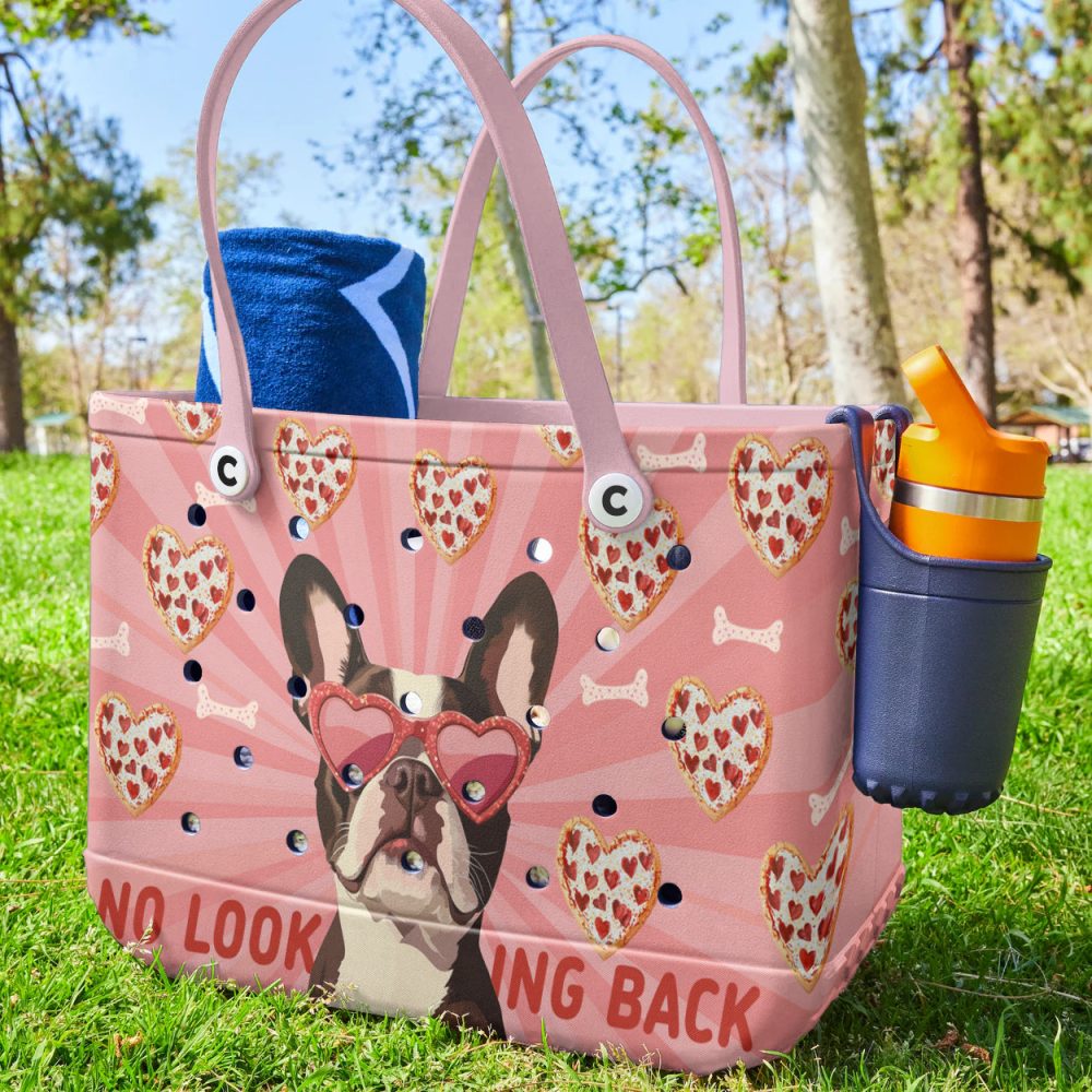 Bucket Tote Bag, Limited Edition Bogg Bag, Beach Bag Heart Eyes Only - Image 3