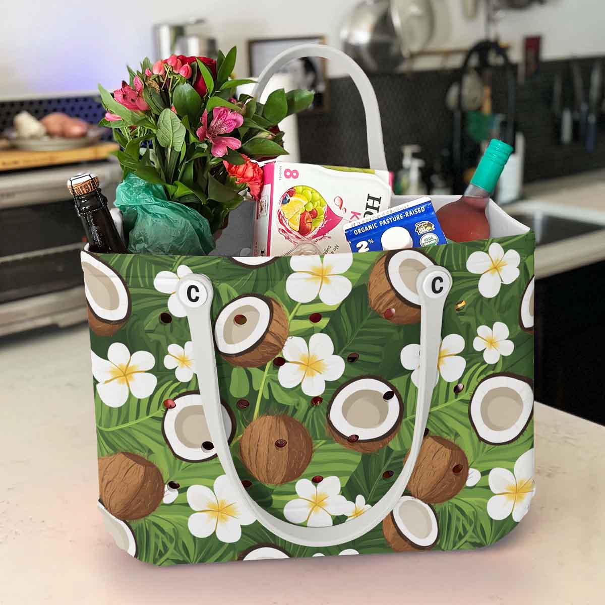 Bucket Tote Bag, Limited Edition Bogg Bag, Beach Bag Escape To Summer - Image 5