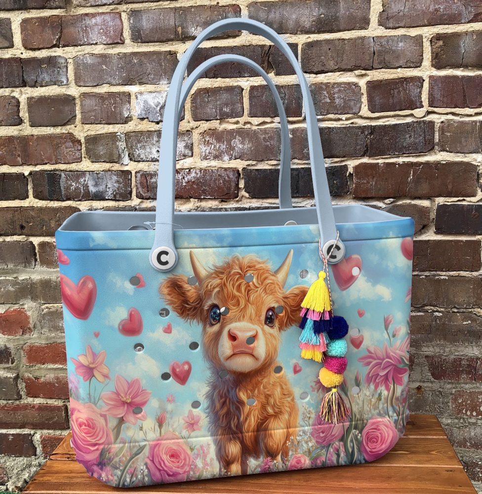 Bucket Tote Bag, Limited Edition Bogg Bag, Beach Bag Turn Up The Love - Image 6