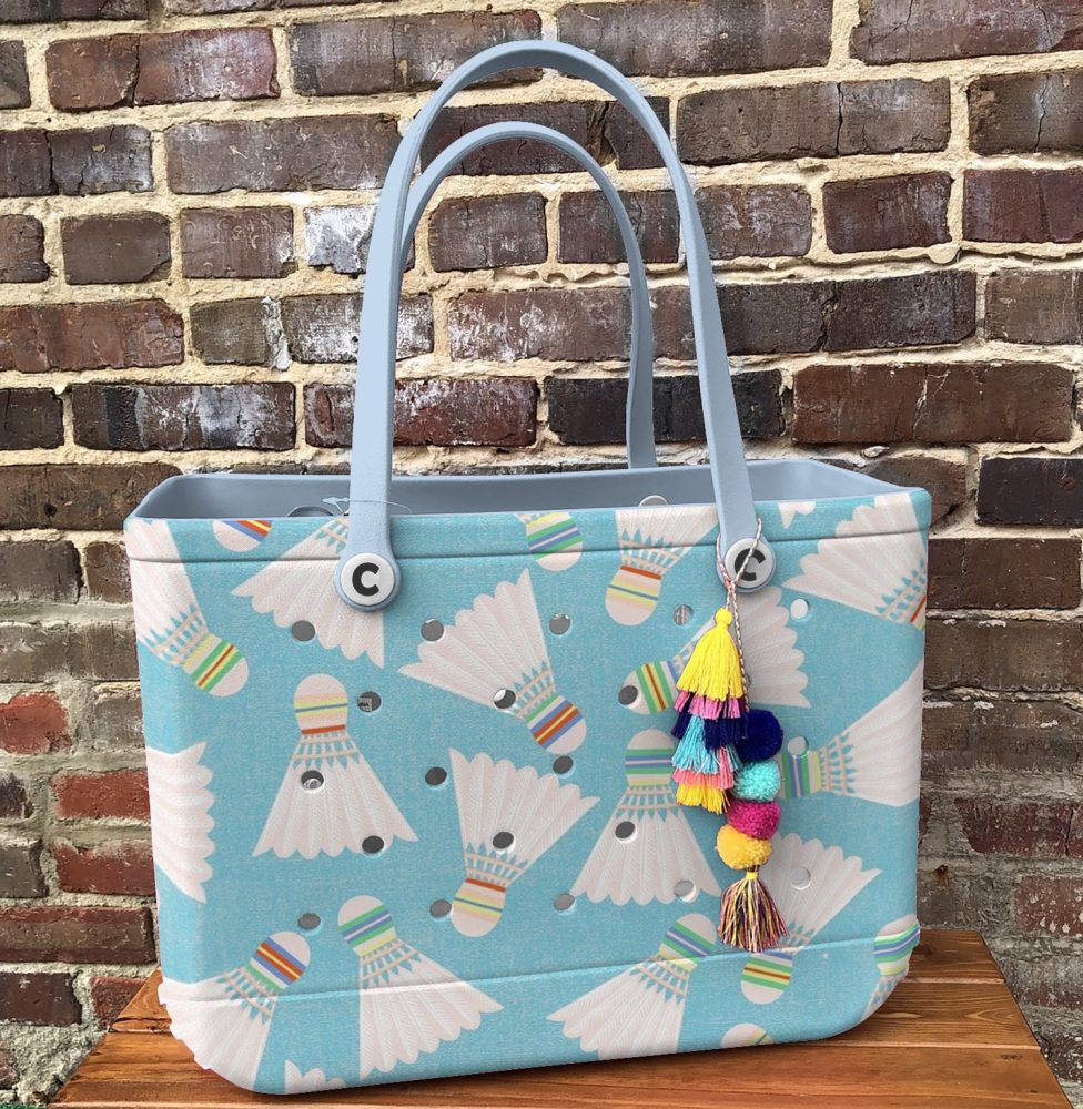 Bucket Tote Bag, Limited Edition Bogg Bag, Beach Bag Drop Shot Delight - Image 5