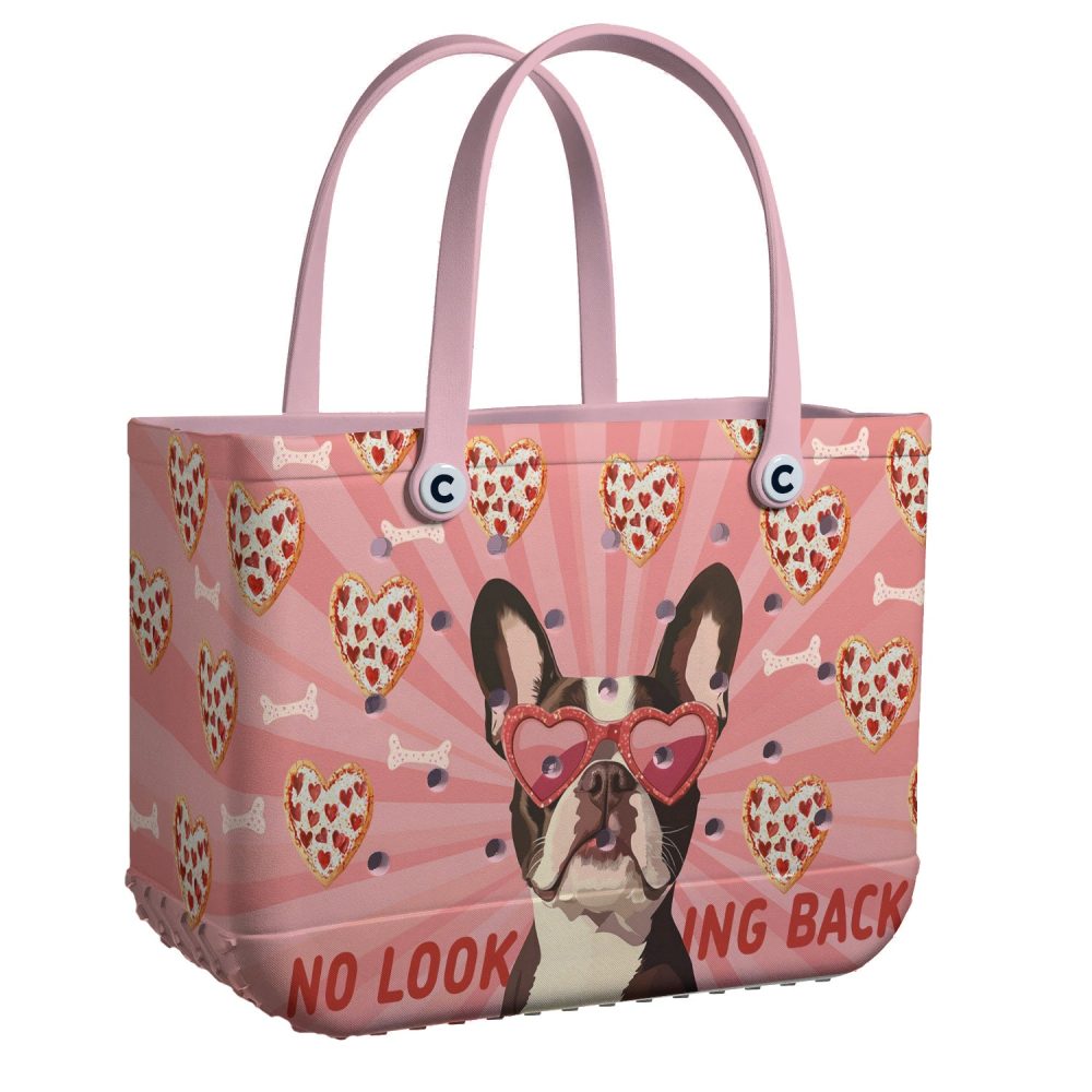 Bucket Tote Bag, Limited Edition Bogg Bag, Beach Bag Heart Eyes Only