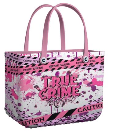 Bucket Tote Bag, Limited Edition Bogg Bag, Beach Bag True Crime Addict