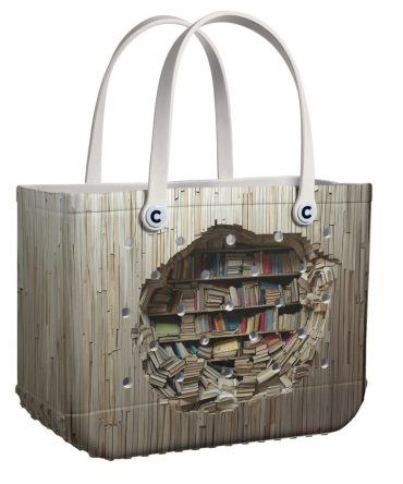 Bucket Tote Bag, Limited Edition Bogg Bag, Beach Bag Breaking Book Walls