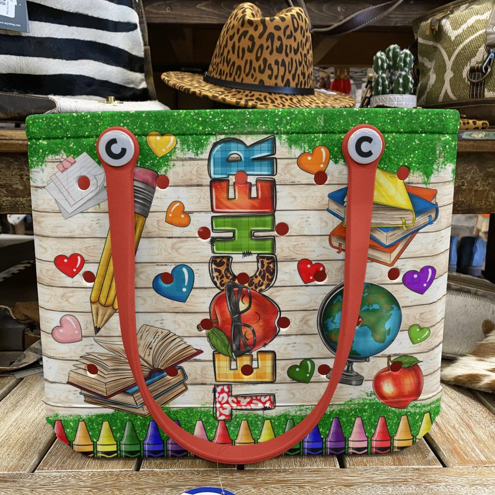 Bucket Tote Bag, Limited Edition Bogg Bag, Beach Bag Apple Of My Class - Image 3