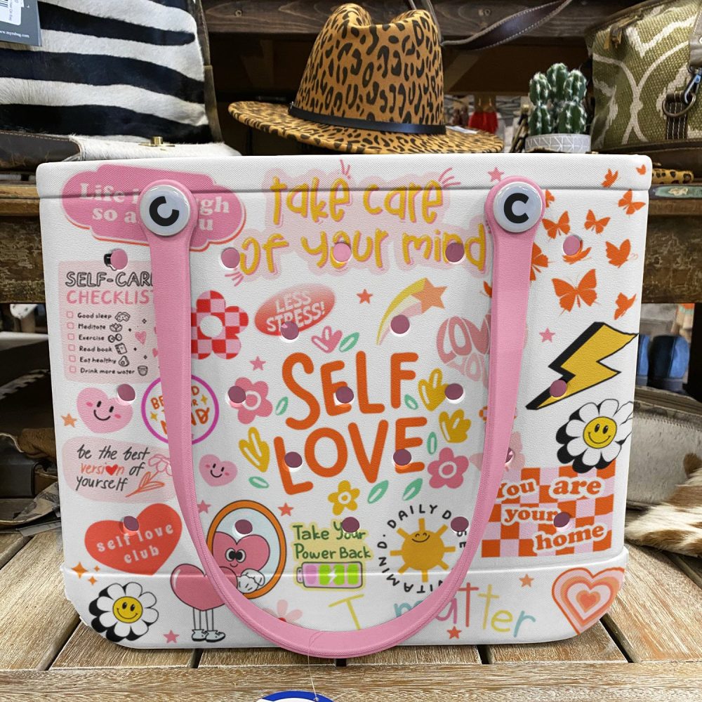 Colorful Self-Love Tote Bag – Inspirational Design, Durable & Spacious For Everyday Use - Image 5