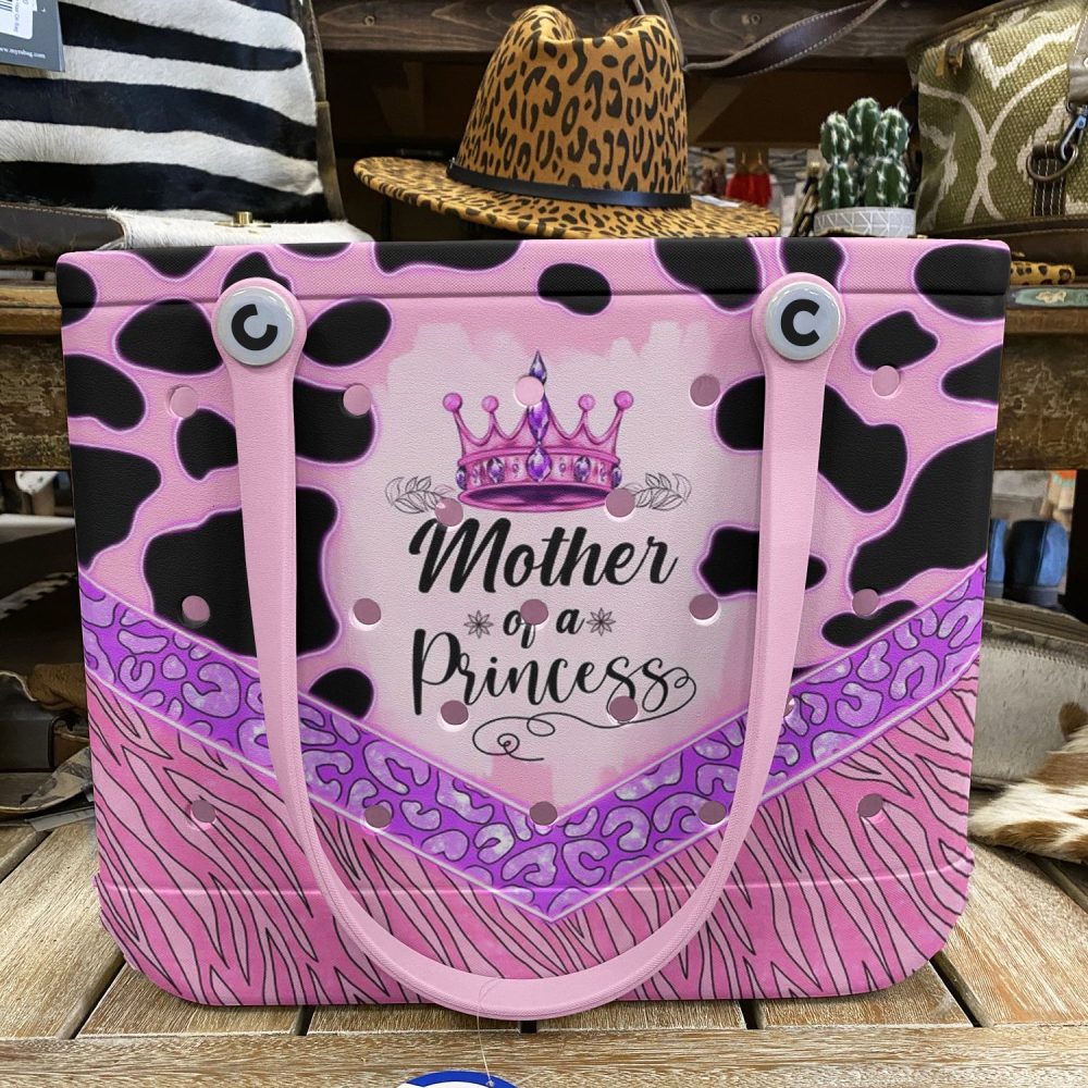 Bucket Tote Bag, Limited Edition Bogg Bag, Beach Bag Mother Of A Princess - Image 5