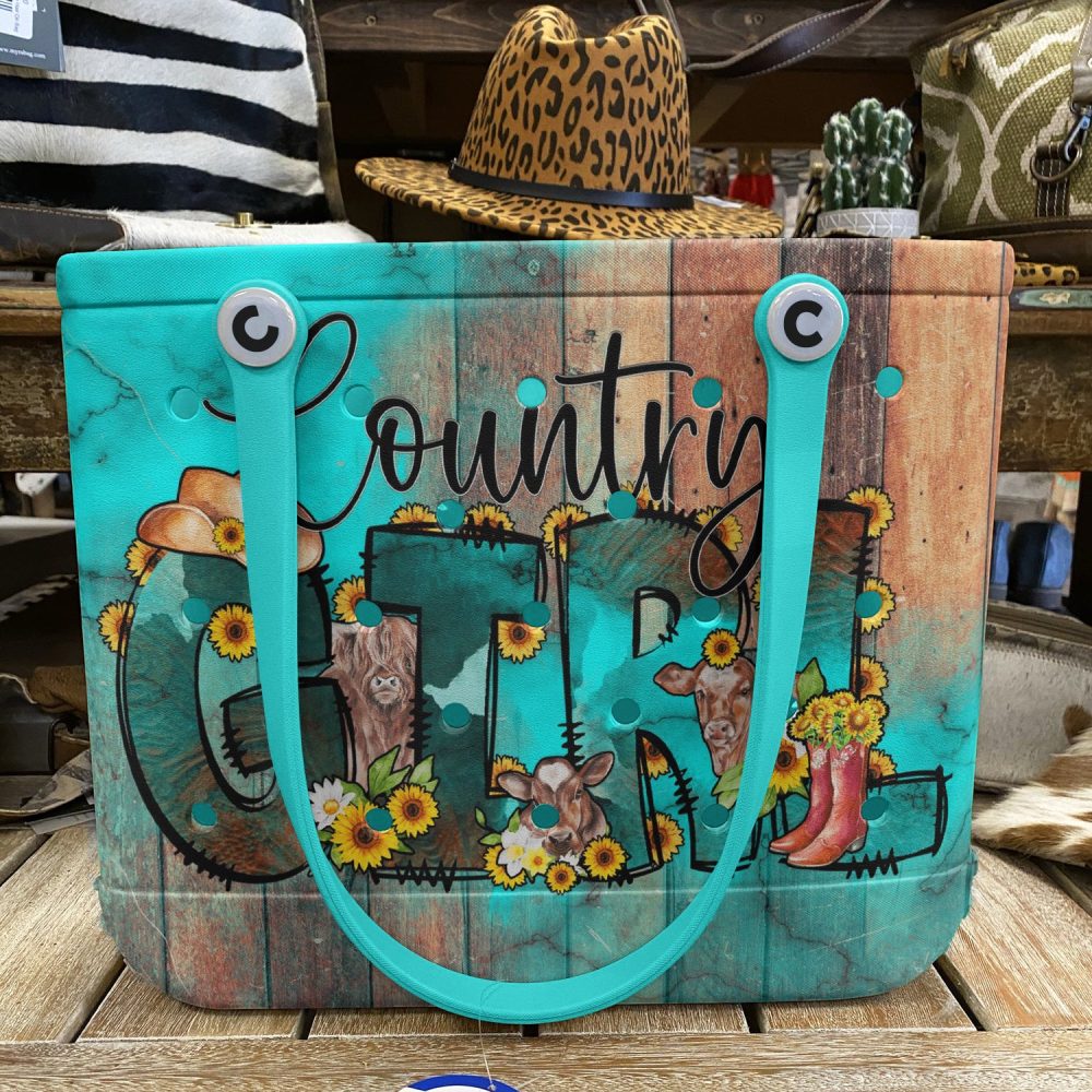 Bucket Tote Bag, Limited Edition Bogg Bag, Beach Bag Country Girl - Image 2