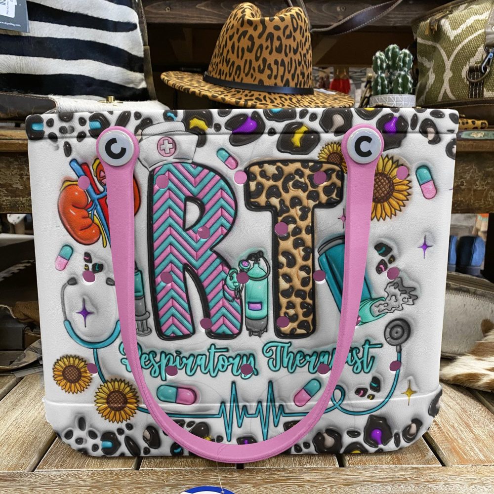 Bucket Tote Bag, Limited Edition Bogg Bag, Beach Bag Softy Therapist - Image 4