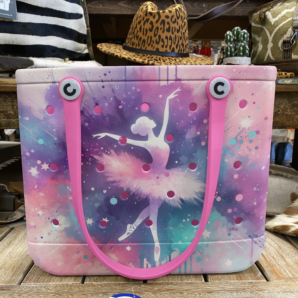 Colorful Ballet Dancer Tote Bag – Waterproof, Lightweight, Perfect For Dance Lovers - Image 5