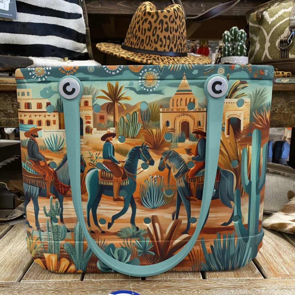 Bucket Tote Bag, Limited Edition Bogg Bag, Beach Bag Western Life - Image 2