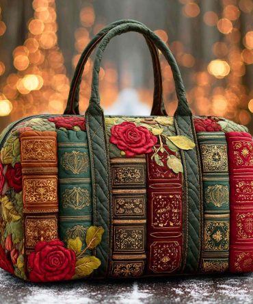 Magic Pages Quilted Duffle Bag