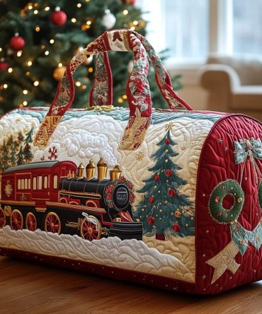 Magic Train Quilted Duffle Bag