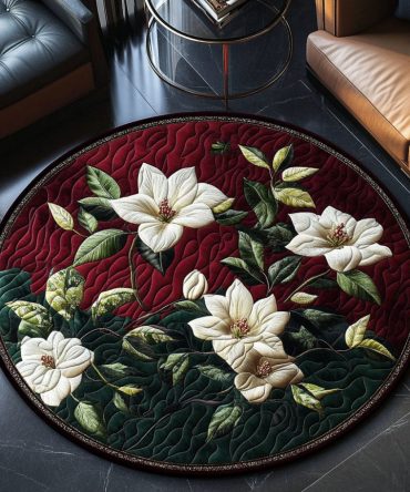 Magnolia Dreams Quilted Round Mat