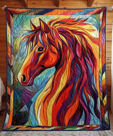 Majestic Horse Quilted Blanket