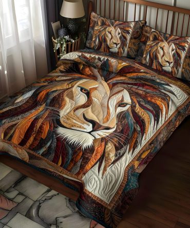 Majestic Mane 3-Piece Quilted Bedding Set