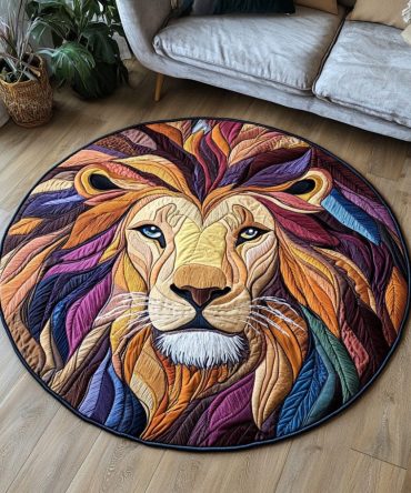 Majestic Mane Quilted Round Mat