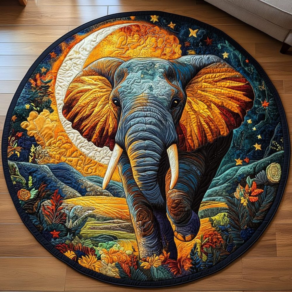 Majestic Matriarch Quilted Round Mat