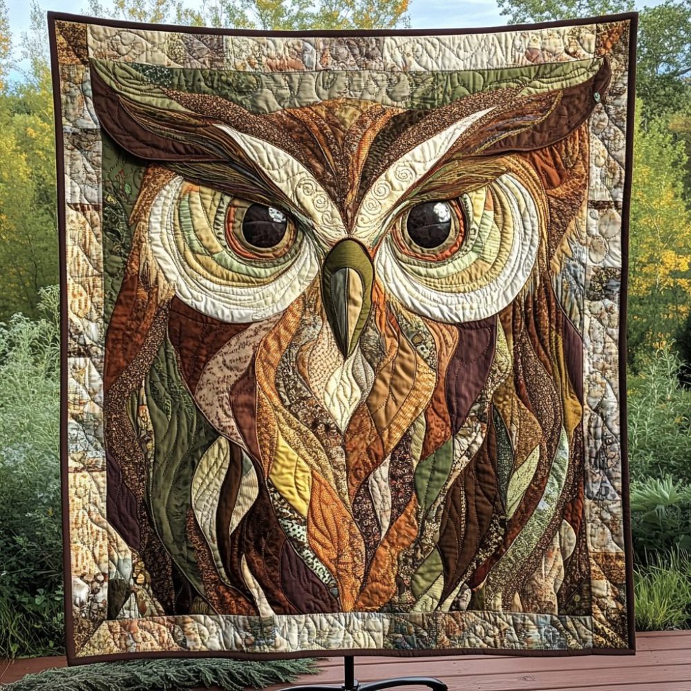 Majestic Owl Quilted Blanket