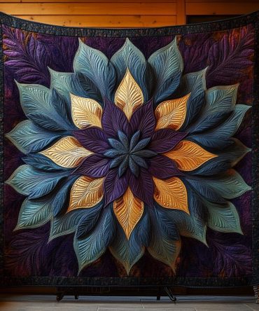 Majestic Sunflower Quilted Blanket